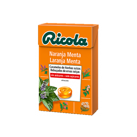 Comprar RICOLA REBUÇADOS SEM AÇÚCAR LARANJA 50 G