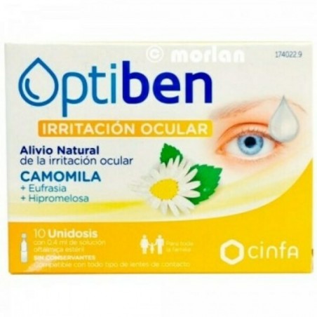 Comprar OPTIBEN OLHOS IRRITADOS 10 PCS