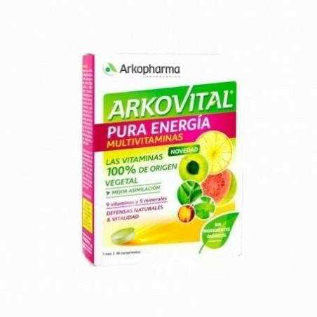 Comprar ARKOVITAL ENERGIA PURA MULTIVITAMÍNICO 30 TABS