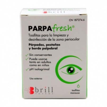 Comprar PARPAFRESH EYE WIPES 6 UNIDADES