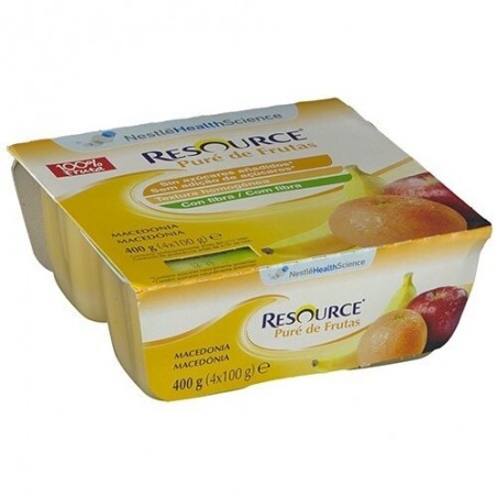 Comprar RESOURCE PURÉ DE FRUTA 100 G 4 TUBOS MACEDON