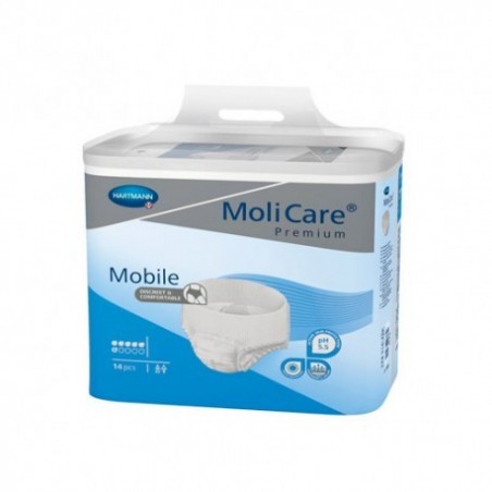 Comprar MOLICARE PREMIUM MÓVEL 6 GOTAS TAMANHO M 14 PEÇAS