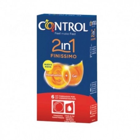 Comprar CONTROL PRESERVATIVOS 2 EM 1 FINISSIMO + KIT GEL 6