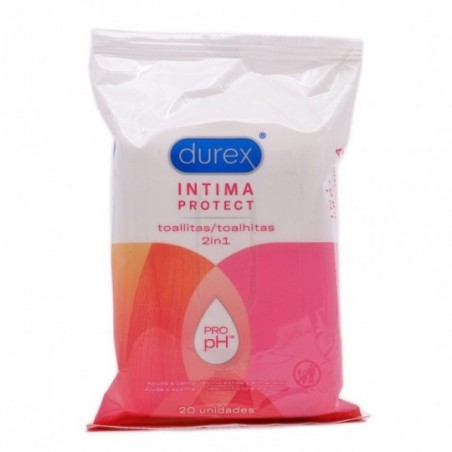 Comprar DUREX INTIMA PROTEGE 2 EM 1 TOALHETES 20 PEÇAS