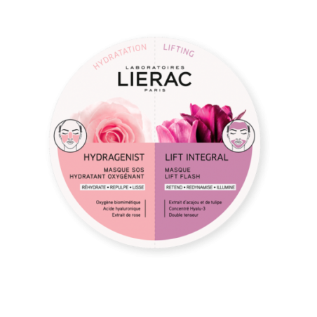 Comprar LIERAC DUO MASCARILLAS HIDRAGENISTA E ELEVADOR INTEGRAL 2 X 6 ML