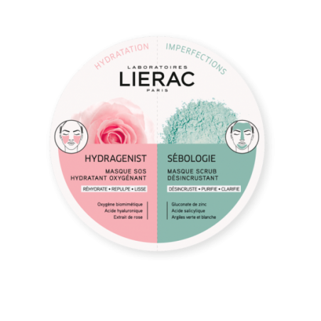 Comprar LIERAC DUO MASCARILLAS HIDRAGENISTA & SÉBOLOGIE 2 X 6 ML