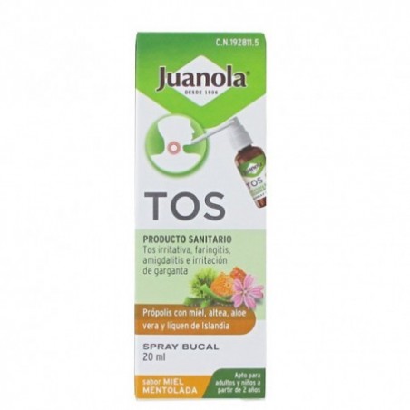 Comprar JUANOLA SPRAY BUCAL PARA A TOSSE 20 ML DE SABOR A MENTA DE MEL