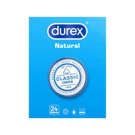 Comprar DUREX PRESERVATIVOS NATURAIS CLÁSSICOS 24 UNIDADES