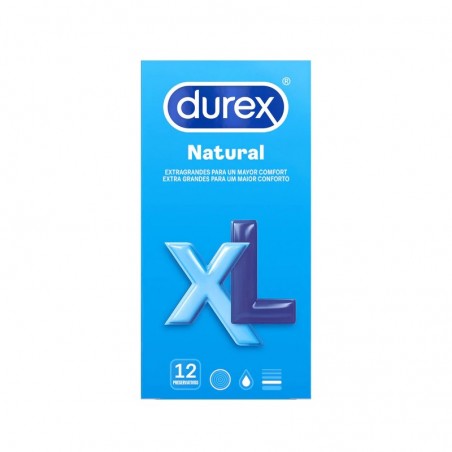 Comprar DUREX PRESERVATIVOS NATURAIS XL 12 UNIDADES