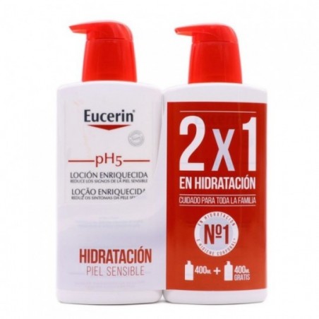 Comprar EUCERIN DUPLO PH5 LOÇÃO ENRIQUECIDA 2 X 400 ML