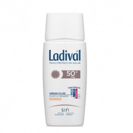 Comprar LADIVAL CREME FACIAL URBANO FLUIDO PELE SECA COM COR SPF 50+ 50 ML