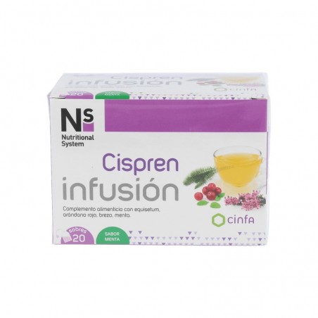 Comprar CISPREN INFUSION SABOR MENTA 20 SOBRES NS NUTRITIONAL SYSTEM