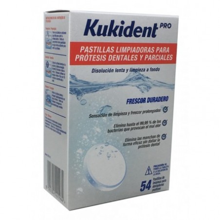 Comprar KUKIDENT PASTILHAS DE LIMPEZA PRO 54