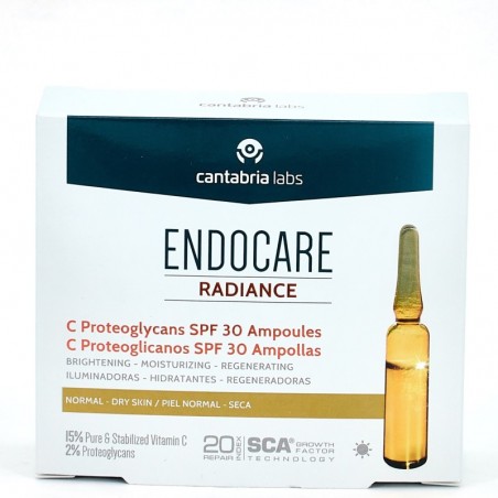 Comprar ENDOCARE-C RADIANCE PROTEOGLYCANS SPF30 30 AMPOLAS