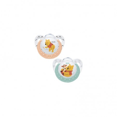 Comprar NUK WINNIE THE POOH SILICONE CHUPETAS 6-18 M 2 UNIDADES