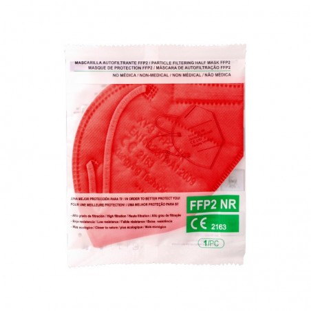 Comprar MÁSCARA FACIAL FFP2 NR VERMELHO 1 PEÇA