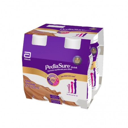 Comprar PEDIASURE BEBER CHOCOLATE 4 X 200 ML