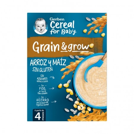 Comprar GERBER PAPILLA ARROZ Y MAÍZ SIN GLUTEN 250 G