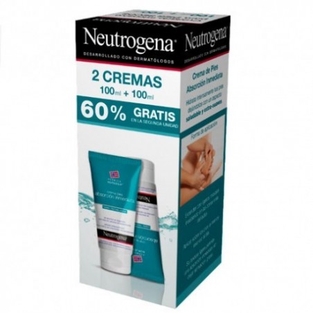 Comprar NEUTROGENA FÓRMULA NORUEGUESA CREME DE PÉ DUPLO ABSORÇÃO IMEDIATA 2 X 100 ML