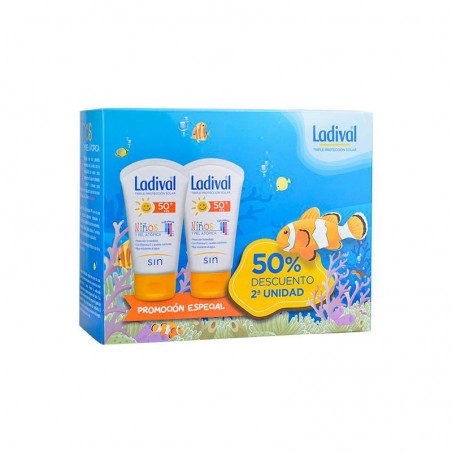 Comprar LADIVAL PROTETOR SOLAR DUPLO PARA CRIANÇAS E ATÓ PELEPICUM SPF50+ 2 X 150 ML