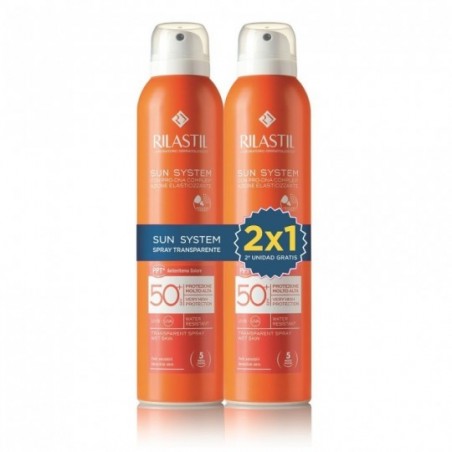 Comprar RILASTIL SUN SYSTEM DUPLO SPRAY TRANSPARENTE SPF50+ 2 X 200 ML