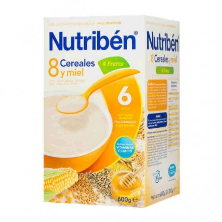 Comprar 8 CEREALES Y MIEL 4 FRUTAS NUTRIBÉN 600 G