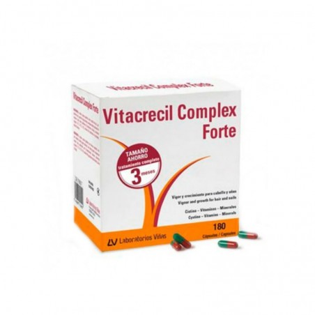 Comprar VITACRECIL COMPLEX FORTE 180 CÁPSULAS + REGALO CHAMPÚ ANTICAÍDA 200 ML