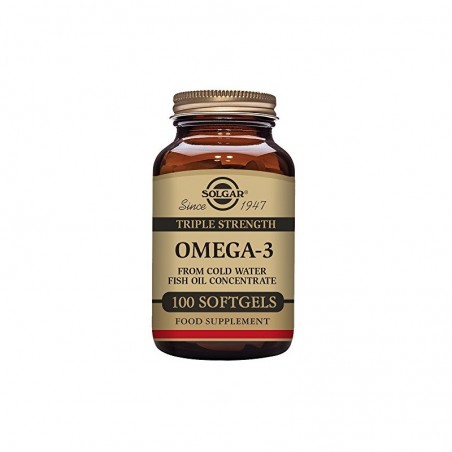 Comprar SOLGAR OMEGA 3 "TRIPLE CONCENTRACIÓN" 100 CÁPSULAS BLANDAS