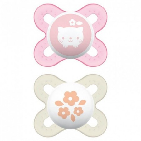 Comprar MAM START DUMMIES SILICONE 0-2 M MENINA 2 UNIDADES