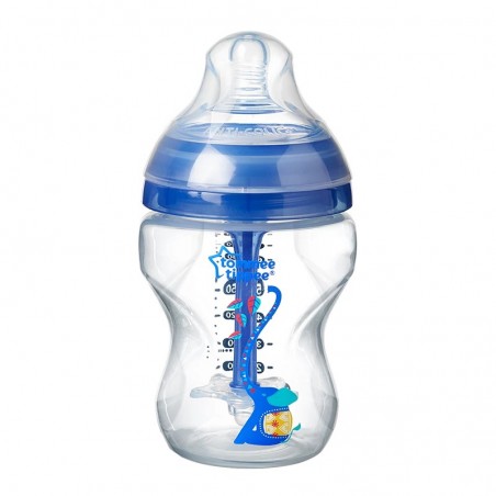 Comprar TOMMEE TIPPEE BIBERÃO AVANÇADO ANTI-CÓLICAS 260 ML AZUL 0+ M 1 UNIDADE