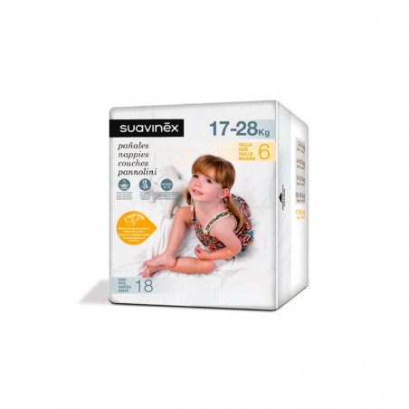 Comprar SUAVINEX TAMANHO DA FRALDA JÚNIOR 17-28 KG 18 PCS