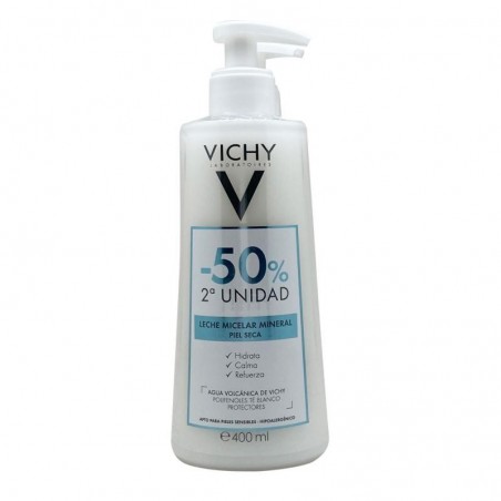 Comprar VICHY PURETÉ THERMALE AGUA MICELAR MINERAL PIEL SECA 2 X 400 ML