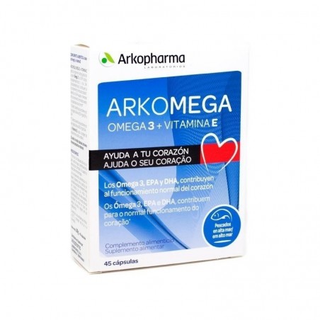 Comprar ARKOMEGA 3 VITAMINA E 45 CÁPSULAS ARKOPHARMA