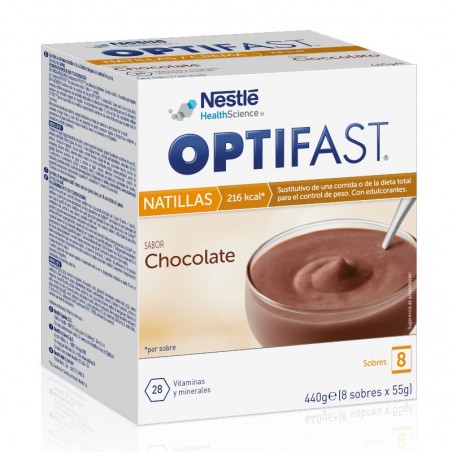 Comprar OPTIFAST NATILLAS CHOCOLATE 8 SOBRES NUEVA FÓRMULA