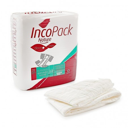 Comprar INCOPACK NATUREZA NATUREZA ELÁSTICO GRANDE NOITE 80 PCS