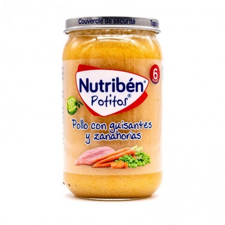 Comprar NUTRIBEN FRANGO, ERVILHAS E CENOURAS PARA BEBÉ 235 G