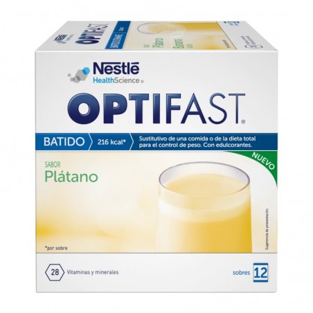 Comprar OPTIFAST BATIDOS PLÁTANO 12 SOBRES