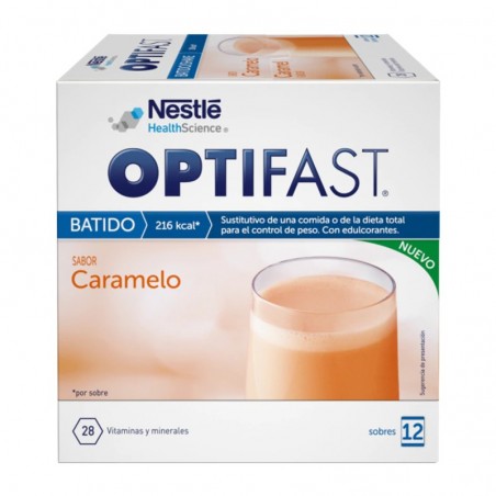 Comprar OPTIFAST BATIDOS CARAMELO 12 SOBRES