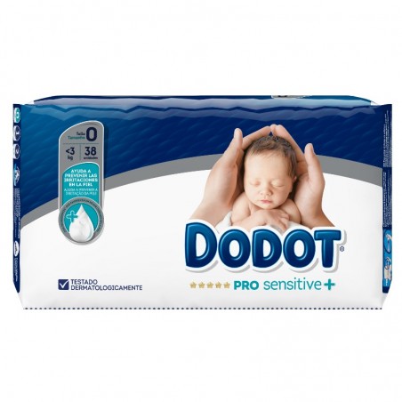 Comprar DODOT PAÑAL PRO SENSITIVE T-0 HASTA 3KG 38 UND