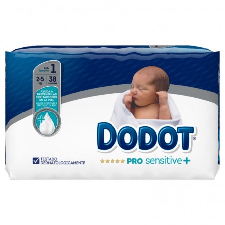 Comprar DODOT PAÑAL PRO SENSITIVE T1 2-5 KG 38 UND