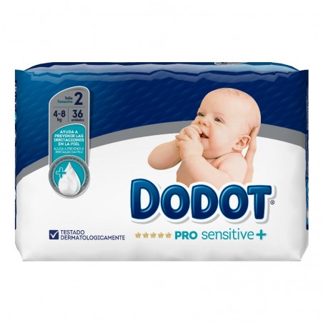 Comprar DODOT PAÑAL PRO SENSITIVE T2 4-8 KG 36 UDS