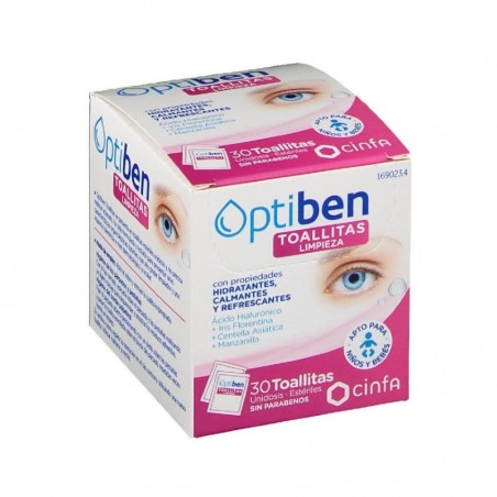 Comprar OPTIBEN 30 TOALHETES DOSE ÚNICA