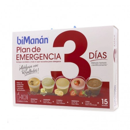 Comprar BIMANÁN PLAN DE EMERGENCIA 3 DÍAS 15 SOBRES