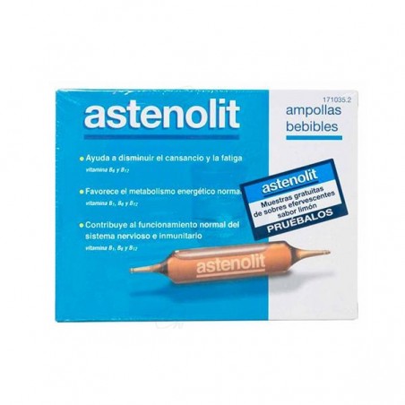 Comprar ASTENOLIT AMPOLLAS BEBIBLES 12 UDS