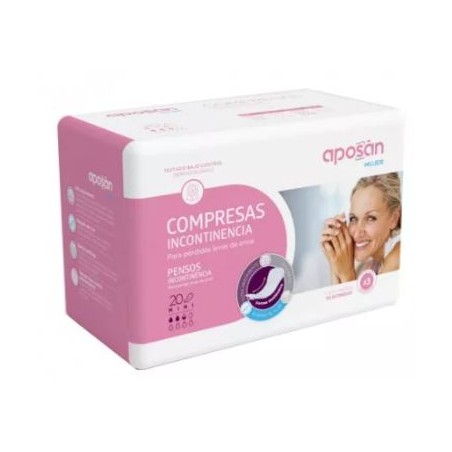 Comprar APOSAN COMPRESA INCONTINENCIA MINI 20 UDS