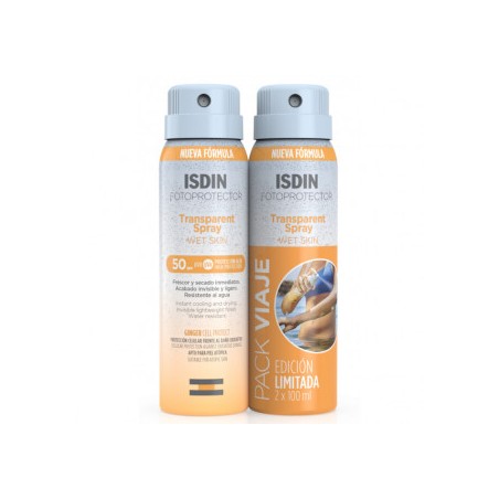 Comprar ISDIN PACK VIAJE TRANSPARENT SPRAY 2 X 100 ML