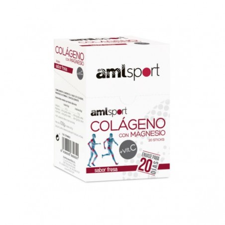 Comprar COLÁGENO AMLSPORT COM MAGNÉSIO + VITAMINA C 20 STICKS