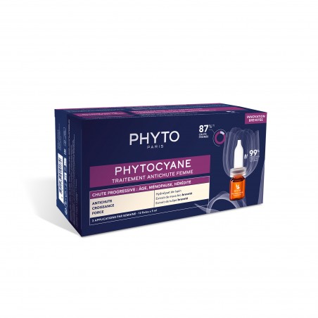 Comprar PHYTOCYANE ANTICAÍDA PROGRESIVA MUJER 12 AMPOLLAS