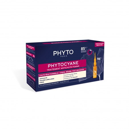 Comprar PHYTOCYANE CAÍDA REACCIONAL MUJER 12 AMPOLLAS