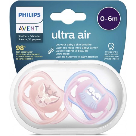 Comprar CHUPETE ULTRASOFT 6-18meses liso niño 2u SCF212/22